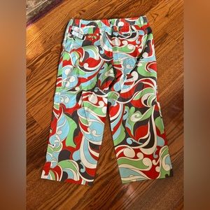 Women Colorful Capri Pants